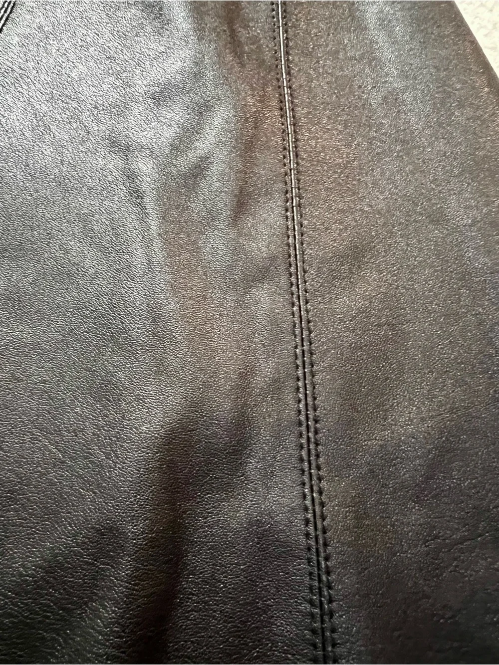 THEORY Motivated Merlock Paneled Lambskin Leather Flared Mini Skirt